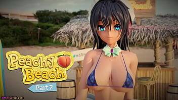 Peachy Beach Pt 2, 3D Hentai Bikini Maid, Hibiki, gets fucked in the mouth, between big tits and tight pussy! - xvideos.com