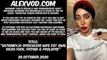 Hotkinkyjo speechless wife fat anal dildo fuck, bellybulge, fisting & anal prolapse - xvideos.com
