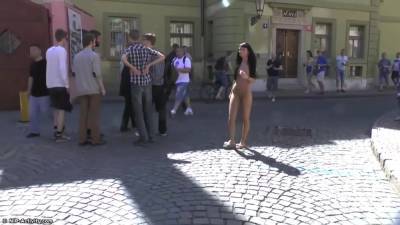 Gina Devine In Gina Nude In Prague - Hot Public Nudity - hdzog.com - Czech Republic