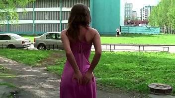 Bold and beautiful girls flashing in the centre of the city - xvideos.com - Russia