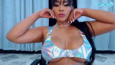 Afro Latina mom back at it - Big fake tits in bikini - xtits.com