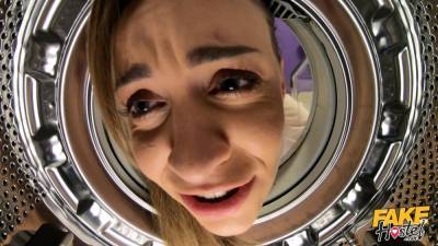Josephine Jackson - Fake Hostel - Stuck In A Washing Machine 1 - Josephine Jackson - xtits.com