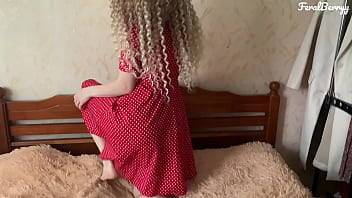 white ass in a red dress loves anal/FeralBerryy - xvideos.com - Russia