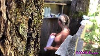 Hot outdoor shower in the woods - TheFoxxxLife - - xvideos.com