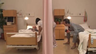 Japanese nurse gets intimate with older lover - hellporno.com - Japan
