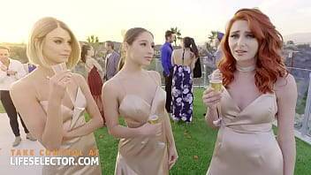 Emma Hix - Lacy Lennon - Abella Danger - Three bridesmaids with wet tight pussies and one cock - xvideos.com