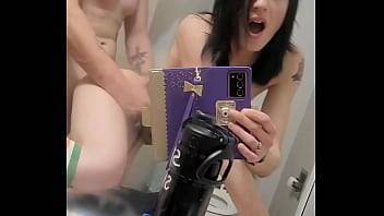 Dirty lil SLUT gets her TIGHT PRETTY LIL PINK PUSSY FUCKED on the bathroom counter - xvideos.com