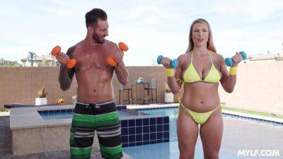 Quinton James - Energized MILF fucks with personal trainer for limitless orgasms - xbabe.com