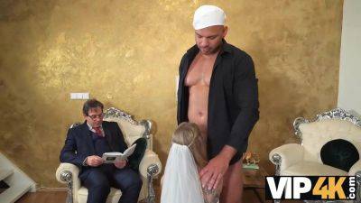 Stepfather helped virgin stepdaughter get her first fuck before the wedding - anysex.com - Czech Republic