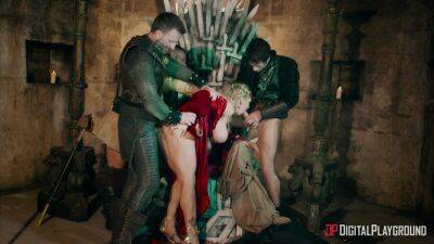 Ella Hughes - Busty Blonde - Busty blonde whore fucked on the iron throne and soaked in sperm - xbabe.com