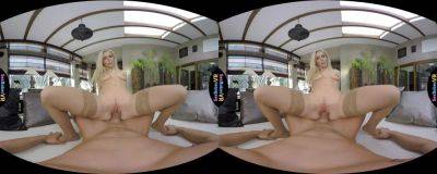 Nesty Lobby Love - POV VR hardcore with perky tits blonde cowgirl Nesty - xhand.com