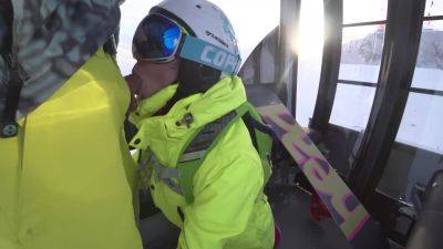Risky blowjob during Ski Lift - anysex.com