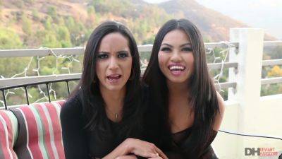 Cindy Starfall - Brunette lesbians in sexy lingerie fingering - Fettered By The FemmeDom - Cindy Starfall - xtits.com