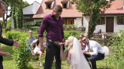 Aroused blonde bride turns wedding party in hard perversions - xbabe.com
