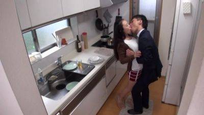 Aroused Japanese tries the dick in the kitchen - hellporno.com - Japan