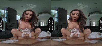 Nicole Doshi - Nicole Doshi rides the big white cock of Oliver Davis in vr - alphaporno.com