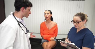 Hot brunette Queenie Sateen gets fucked by a doctor in hd - alphaporno.com