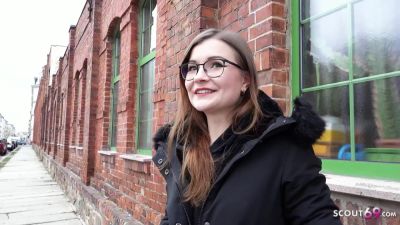 Tiny Emily - German Small Glasses Student 18+ Pick Up And Talk To Casting Fuck - videohdzog.com - Germany