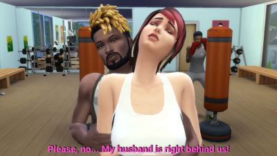 Wife takes on two men in a gym while her husband watches helplessly - yesvids.com