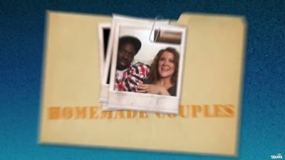 Blonde and brunette neighbors share an amateur interracial encounter at home - yesvids.com