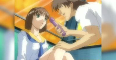 Blue-haired babe betrays hubby in raunchy hentai - alphaporno.com
