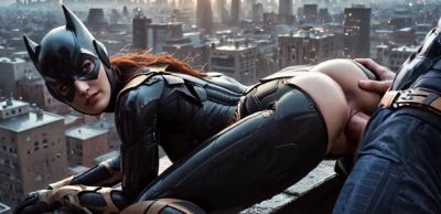 Batman Fucks His Batgirl Right on the Rooftops of Gotham .Comic book version. (AI Generated) - inxxx.com